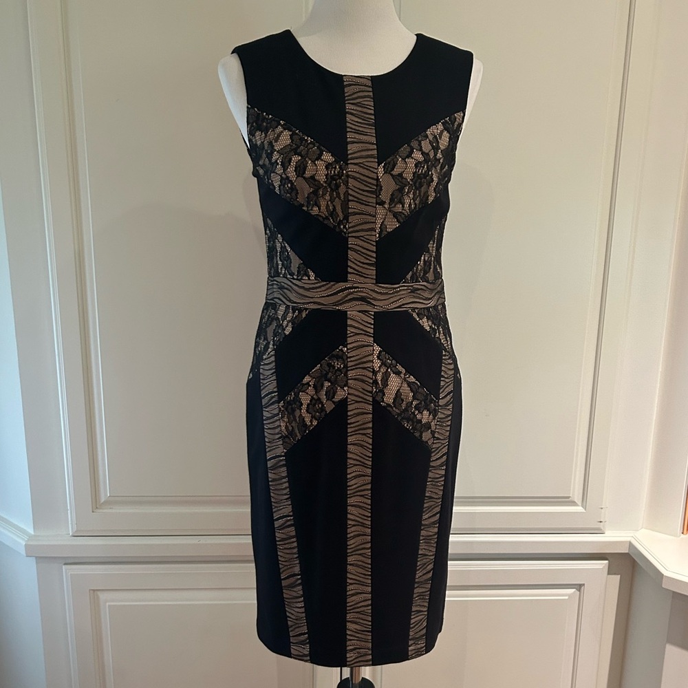 BCBGMAXAZRIA Black Sheath Cocktail Dress
